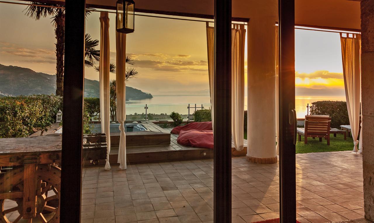 Luxury Taorum Villa With Spectacular Sea Views In 陶尔米纳 外观 照片