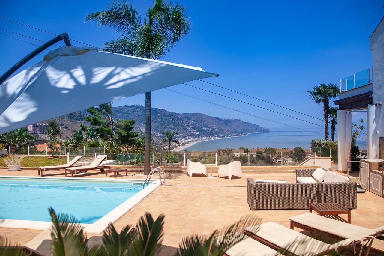 Luxury Taorum Villa With Spectacular Sea Views In 陶尔米纳 外观 照片