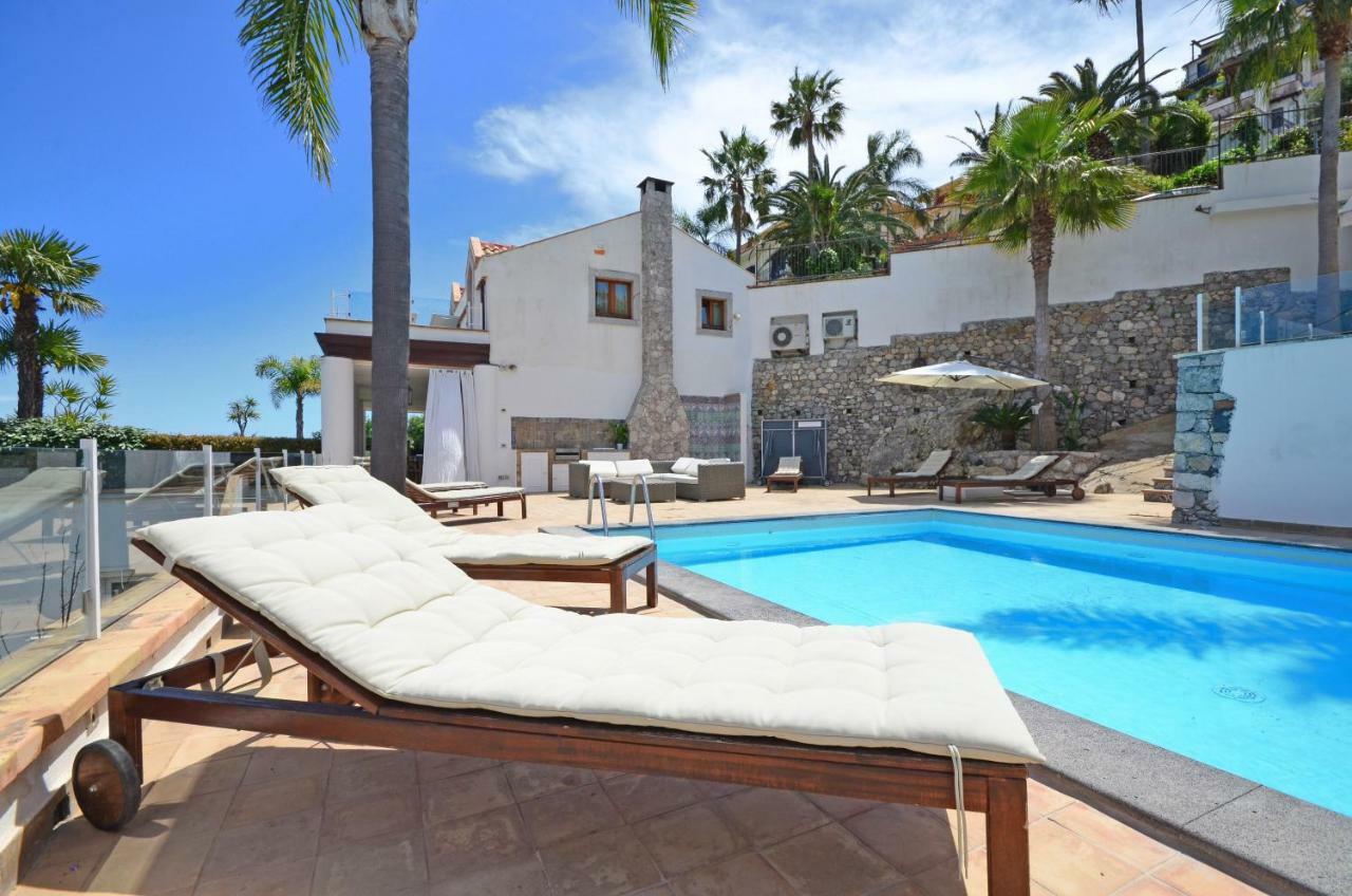 Luxury Taorum Villa With Spectacular Sea Views In 陶尔米纳 外观 照片